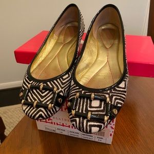 Elaine Turner Liz Calfhair Ballerina Flats